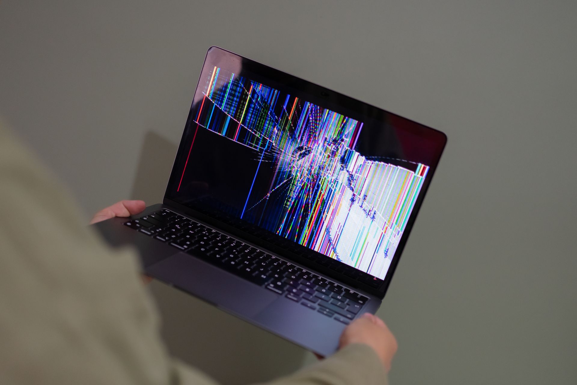 broken laptop